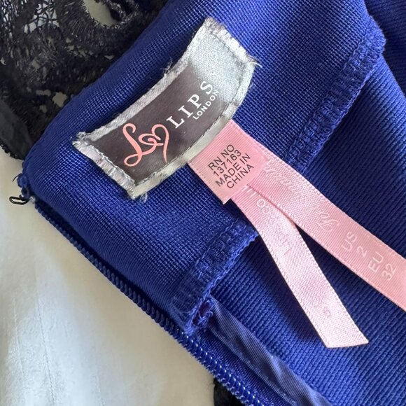 EUC Lipsy London Bandage Dress with Lace Detailing & Keyhole Back - Picture 9 of 9